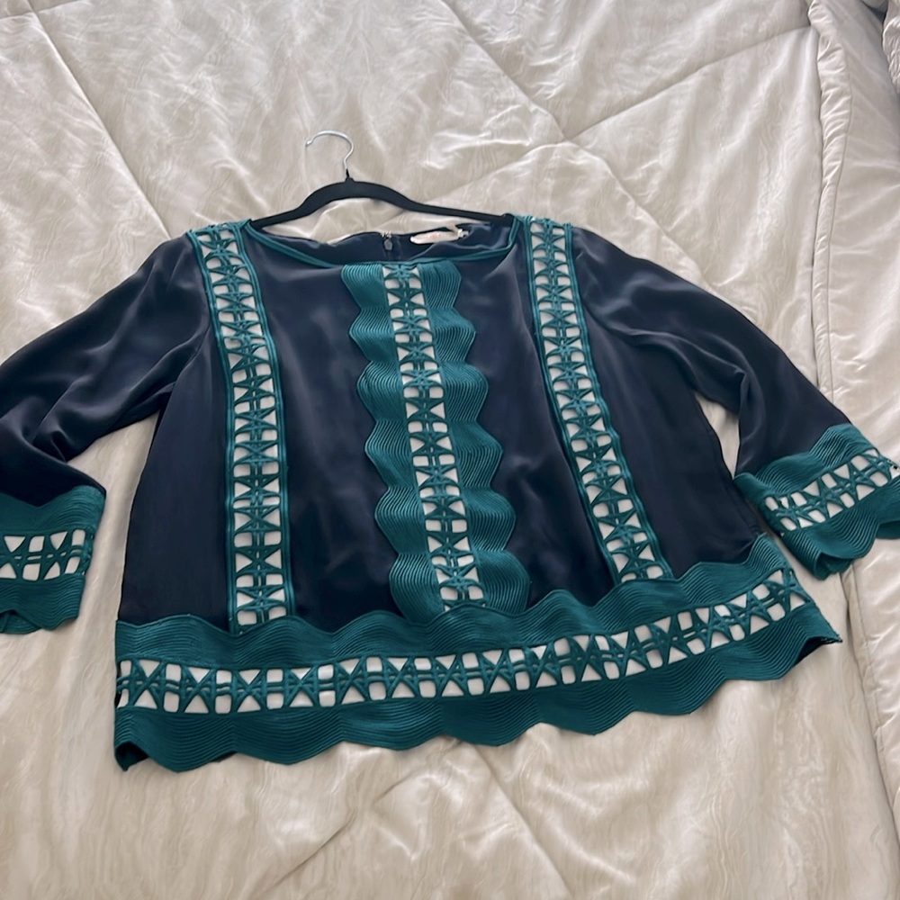 tory buech blouse size 14